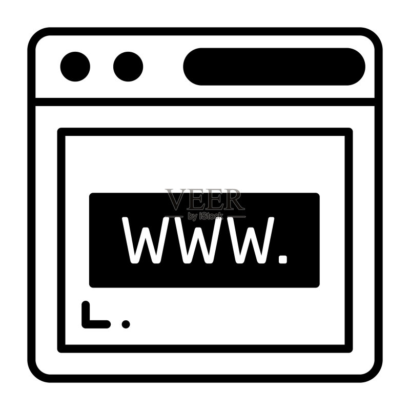 网站矢量图标,白色背景图标素材