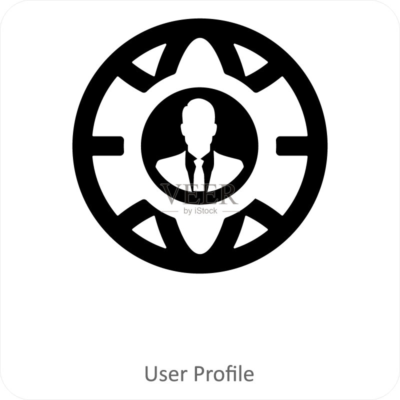 用户资料和用户图标概念图标素材