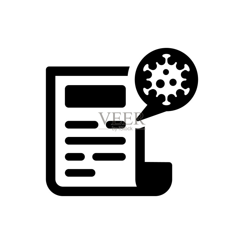 新冠病毒文档图标图标素材