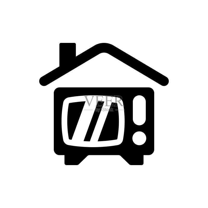 家庭电视图标图标素材