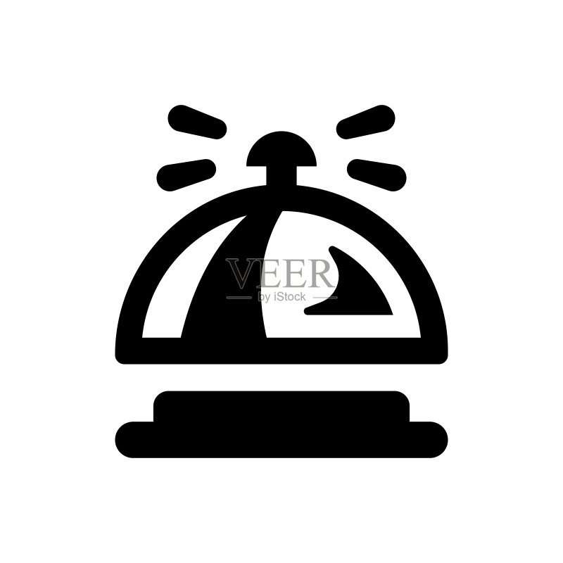 酒店门铃图标图标素材