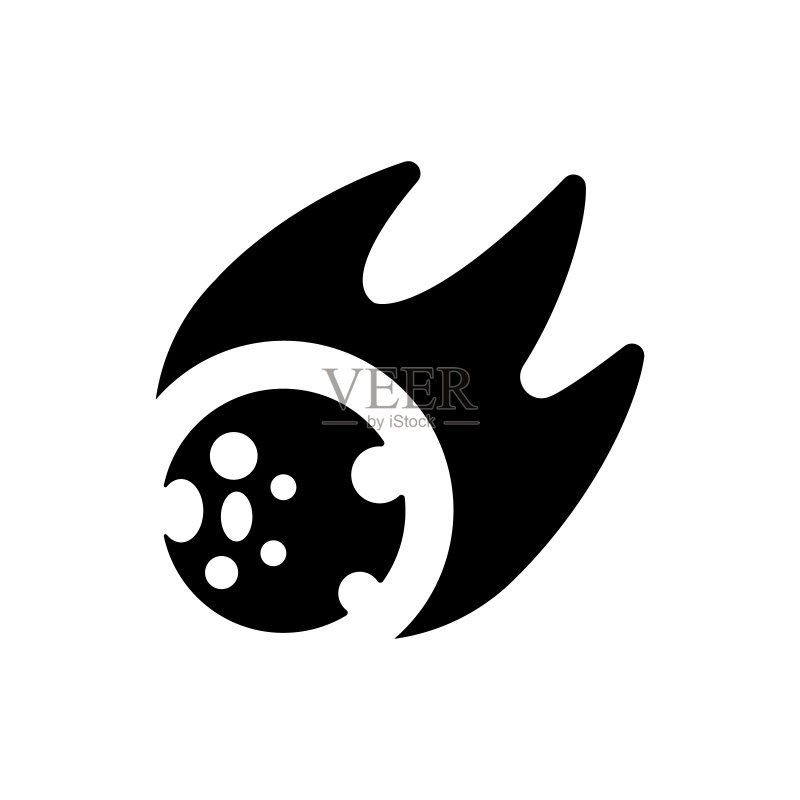 陨石彗星图标图标素材