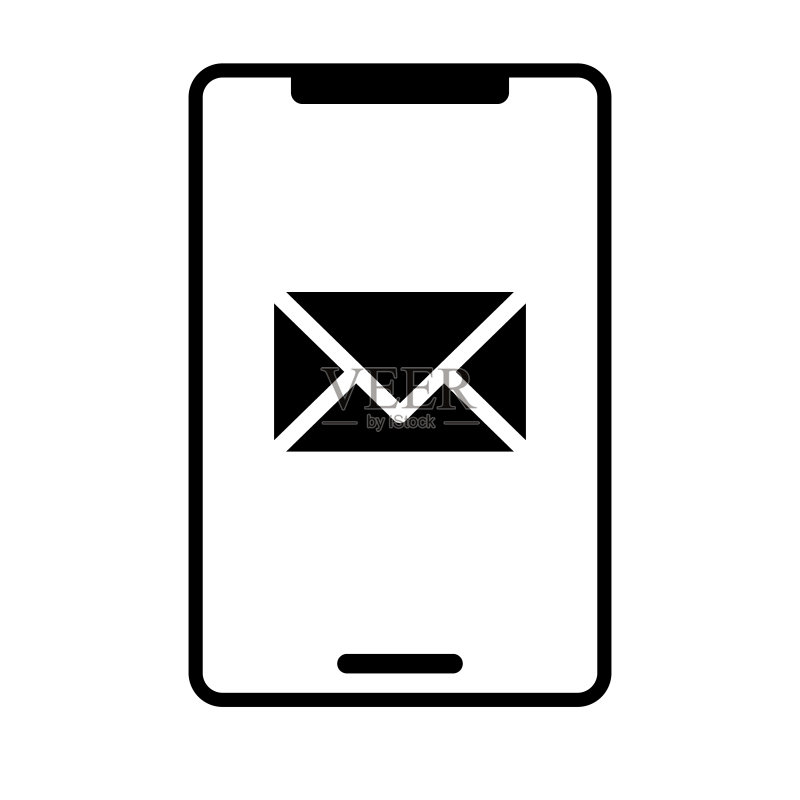 电子邮件屏幕智能手机图标矢量素材图标素材