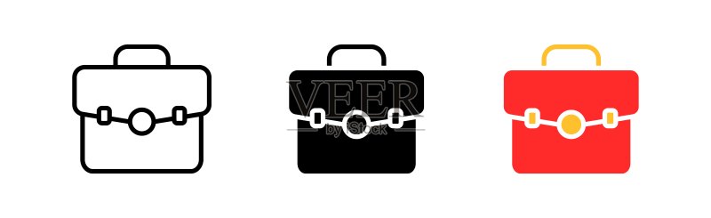 外交图表线形图标:示意图、图表、绘图、收入、利润矢量图标,黑白和彩色线条风格,白色背景图标素材