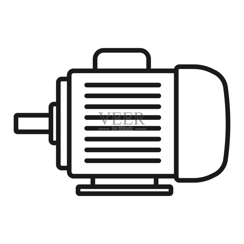 电机线条图标图标素材