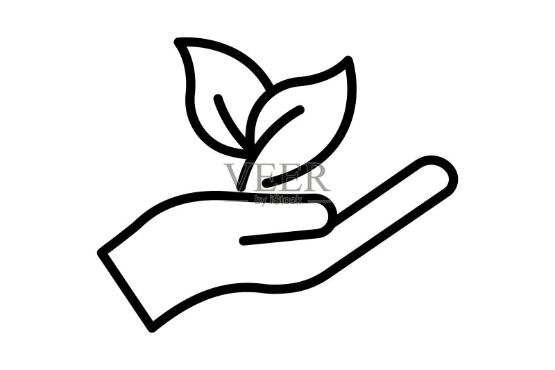 与叶子相关的生态图标图标素材