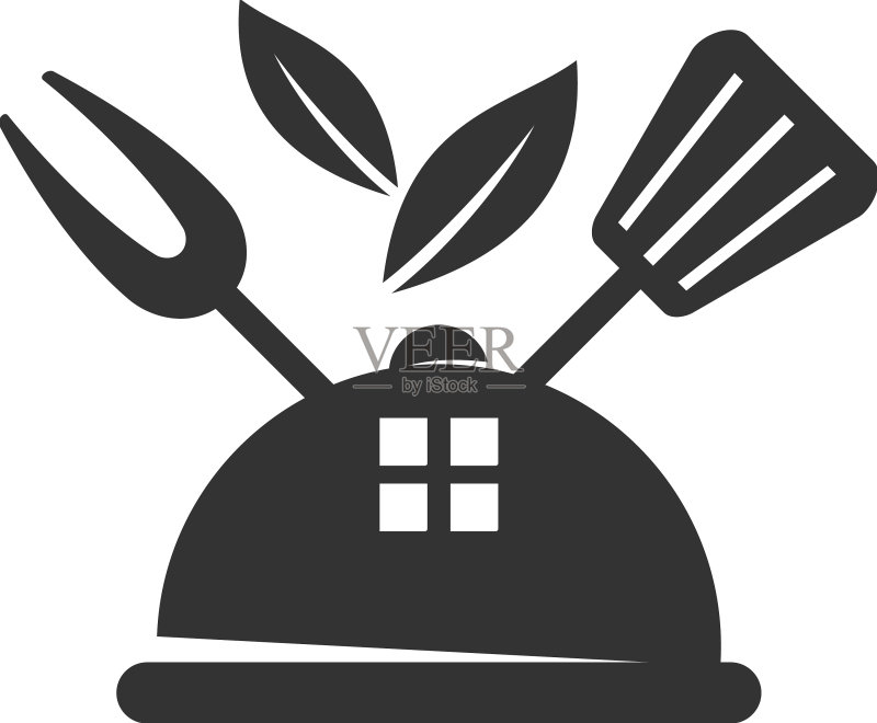 家庭厨房logo模板图标品牌图标素材