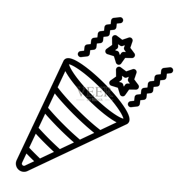 派对粗线条图标图标素材
