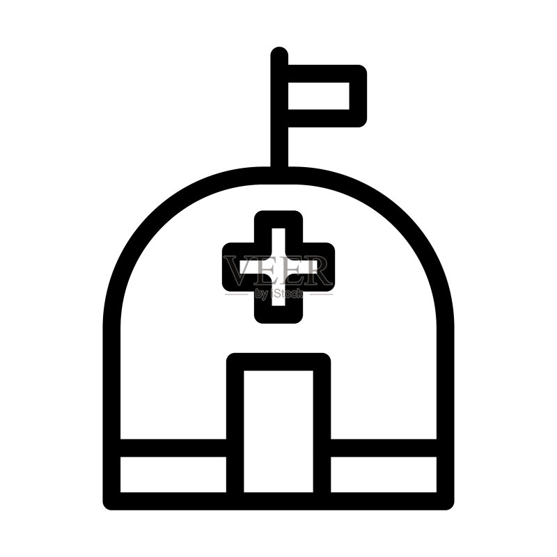 医疗粗线条图标图标素材