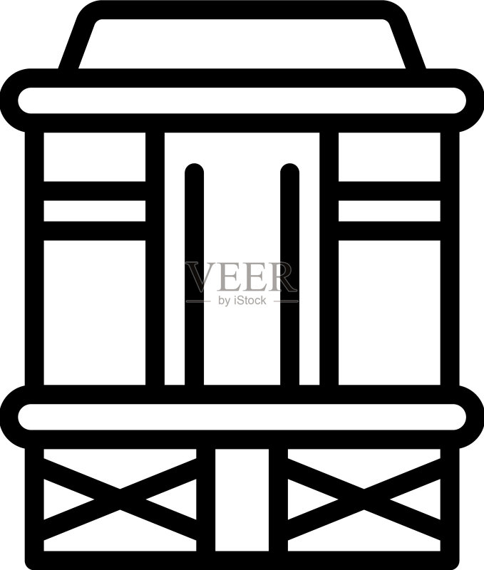 海岸警卫队图标轮廓,海上船只图标素材