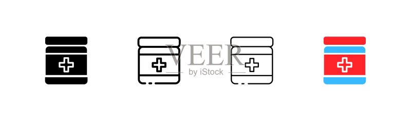 医疗药品健康矢量图标图标素材
