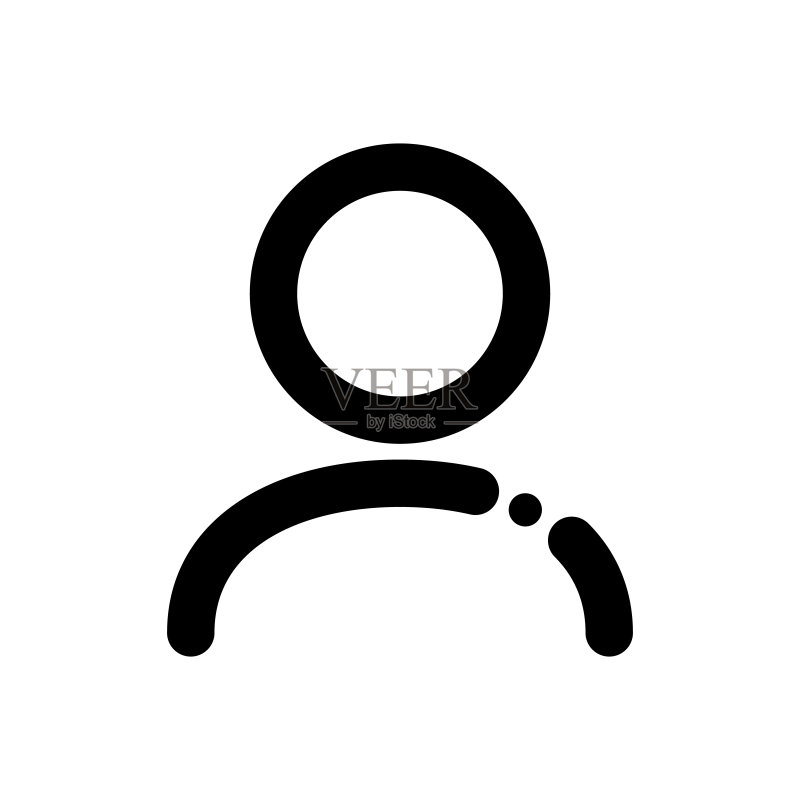 现代人物图标:用户和头像矢量图图标素材