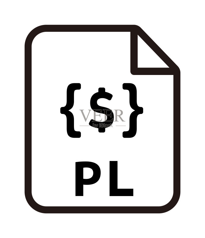 文件格式矢量图标图示|.pl,Perl图标素材