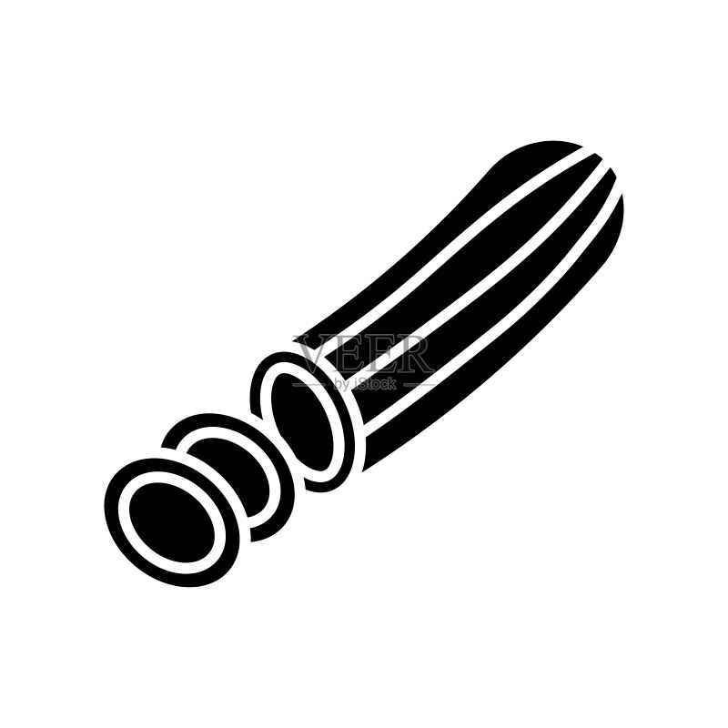 黄瓜图标矢量设计模板图标素材