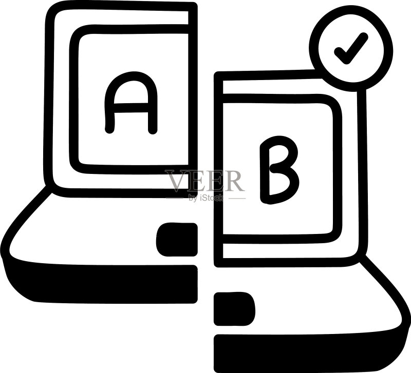 A/B测试图标素材