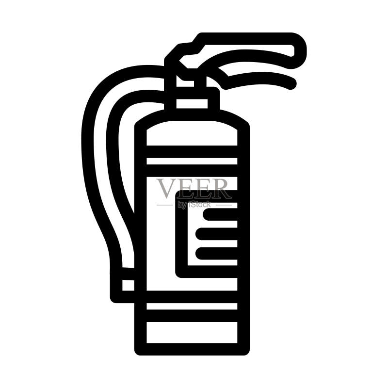 车载灭火器家居用品矢量图标图标素材