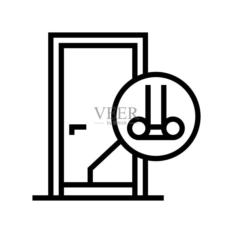 车库挡风条工具线条图标图标素材