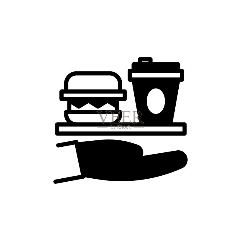 食物援助图标矢量图。标志。图标素材