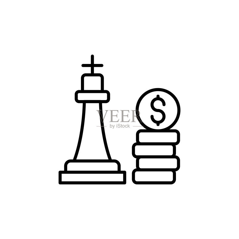 矢量金融策略图标,标志设计图标素材
