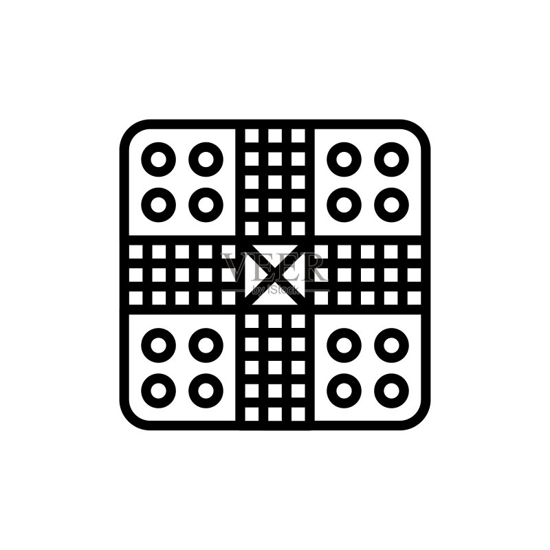 矢量Ludo图标标志图标素材