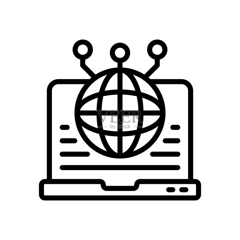 矢量网络空间图标图标素材