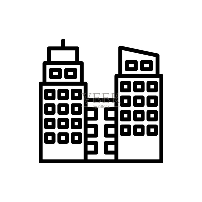 矢量商业地产图标标志图标素材