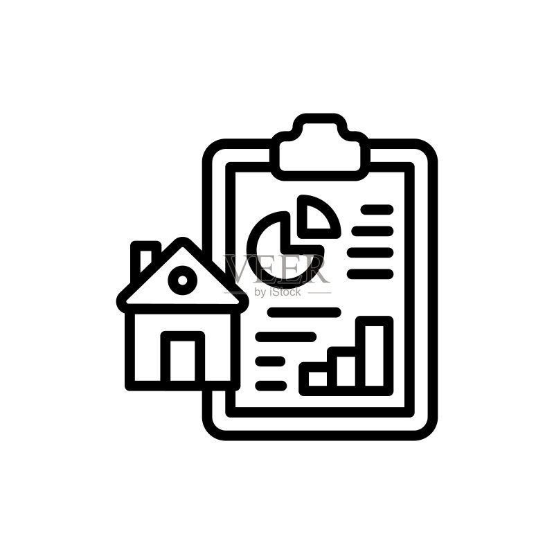 报表图标矢量图。标志图标素材