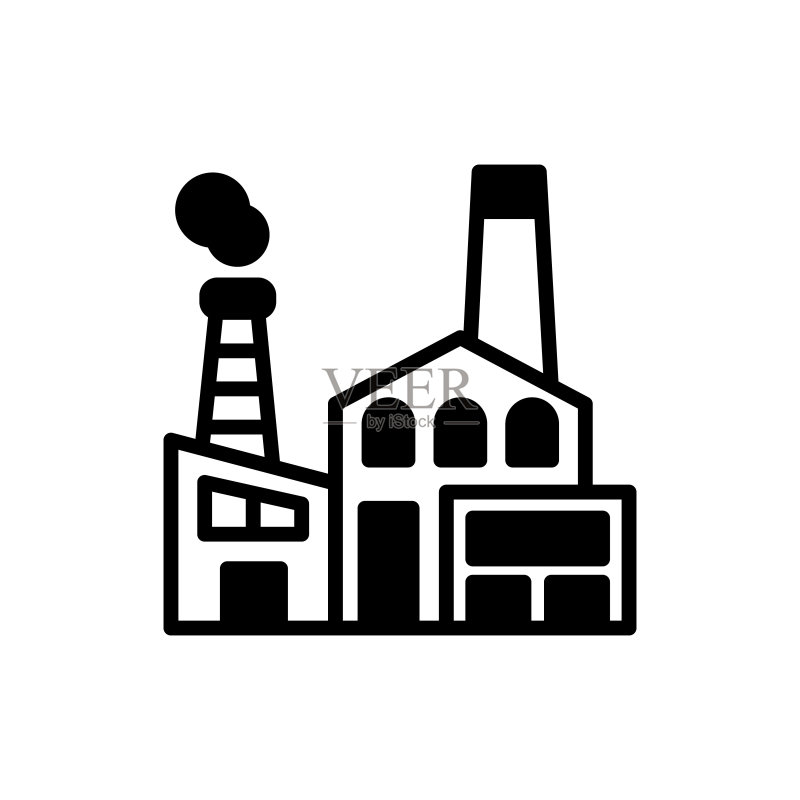 矢量工厂图标标志图标素材