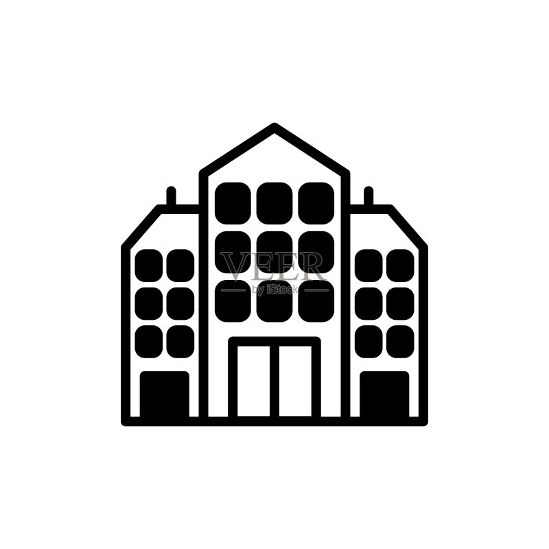 矢量公寓图标,标志图标素材