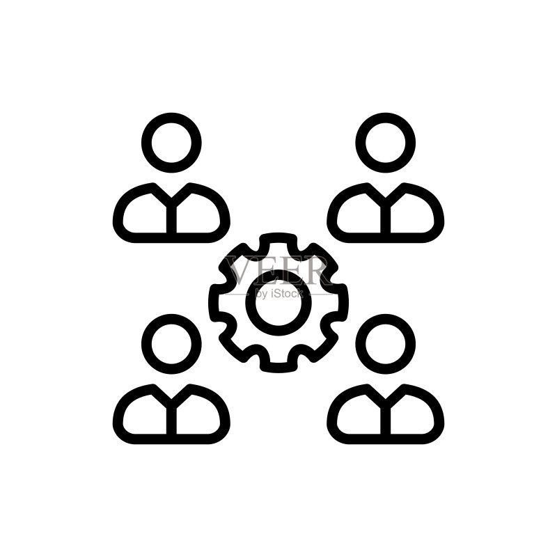 矢量协作图标,标志图标素材