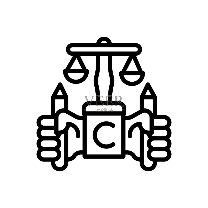 矢量版权法图标.标志图标素材