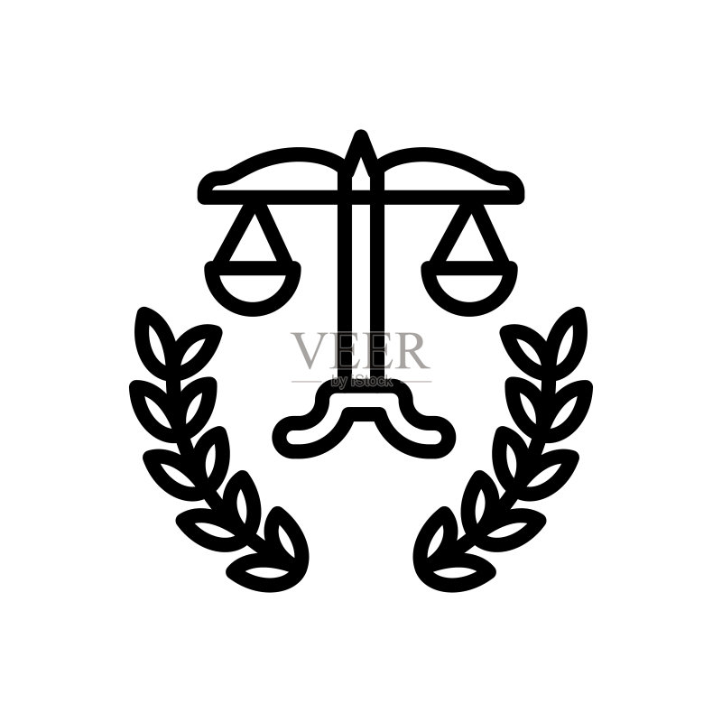 公益法律矢量图标标志图标素材