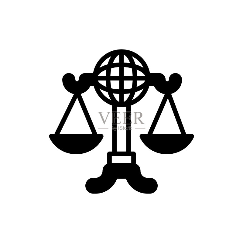 矢量国际法图标。标识图标素材