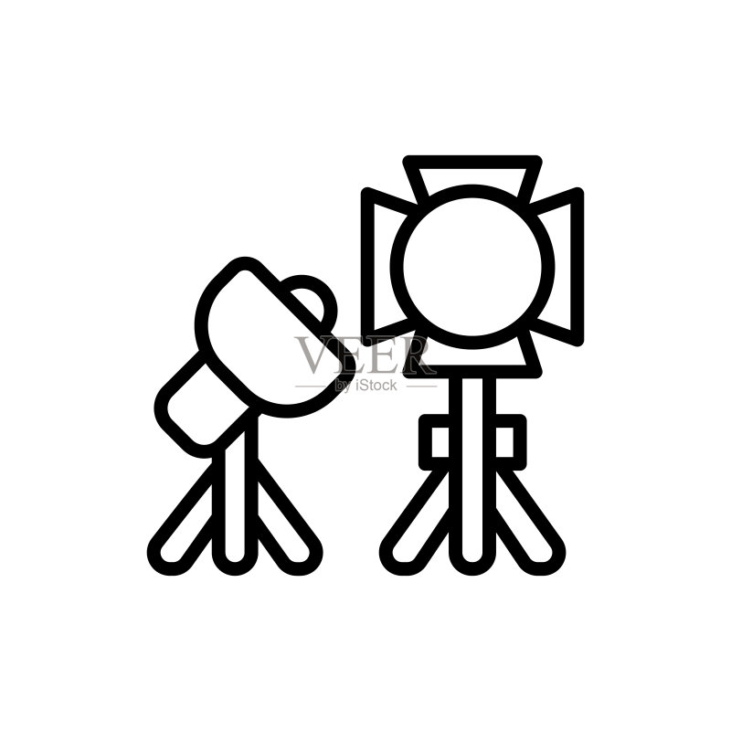 矢量摄影器材图标标志图标素材