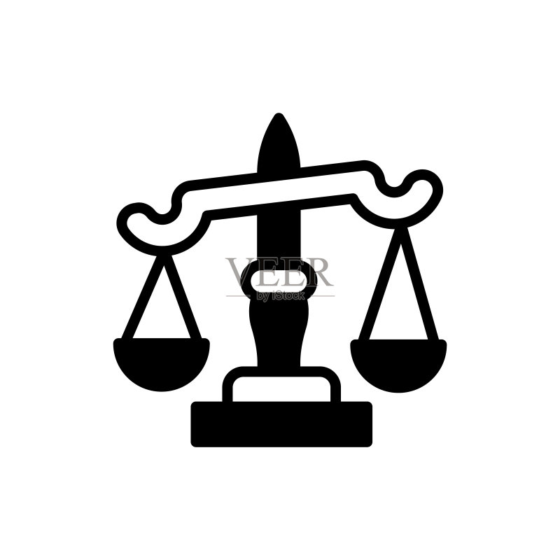矢量法律天平图标标志图标素材
