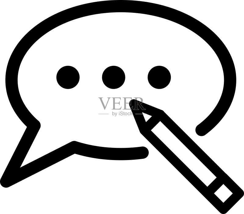 博客图标矢量,语音插图图标素材