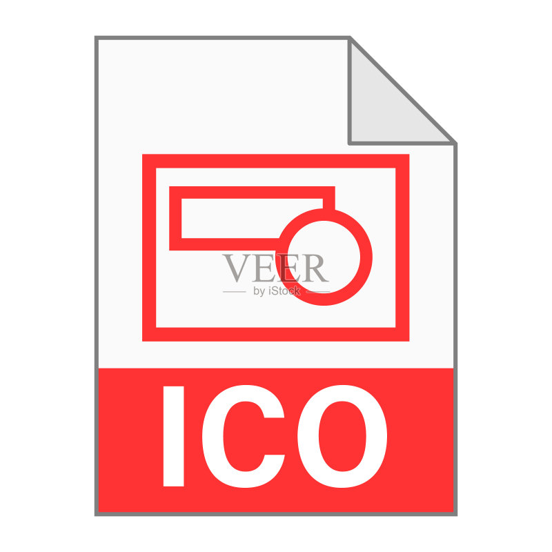 网页ICO文件图标的现代扁平设计图标素材