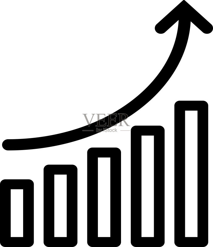 增长图表矢量图标图标素材