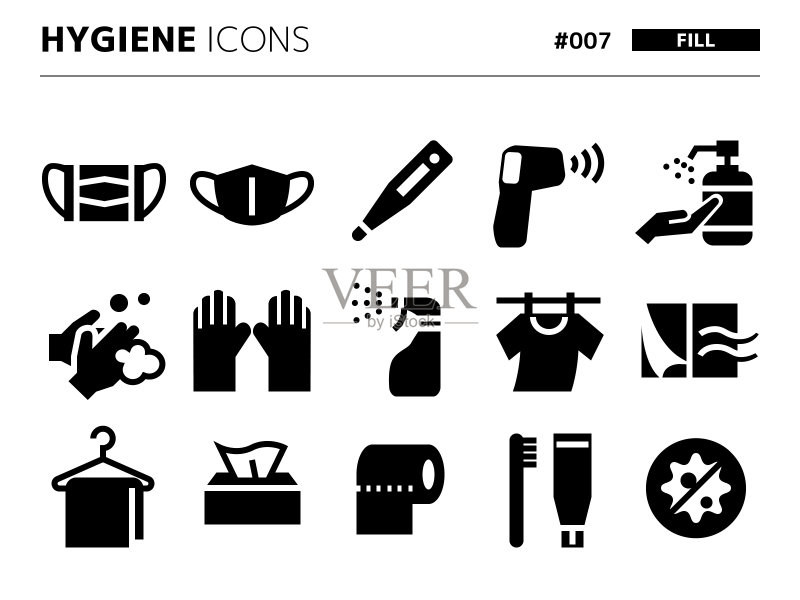 与hygiene_007相关的填充样式图标集图标素材