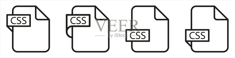 CSS文件格式文档类型彩色图标图标素材