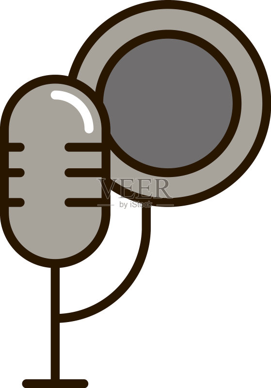 麦克风声音音乐图标图标素材