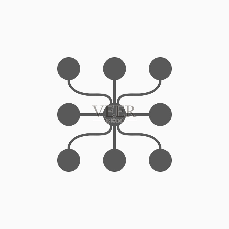 思维导图图标,信息图矢量图标素材