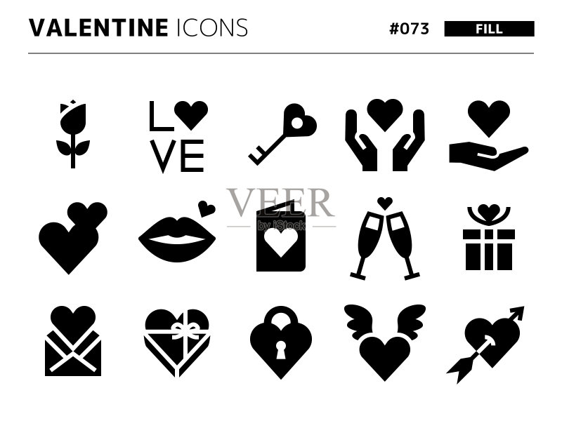 与valentine_073相关的填充样式图标集图标素材