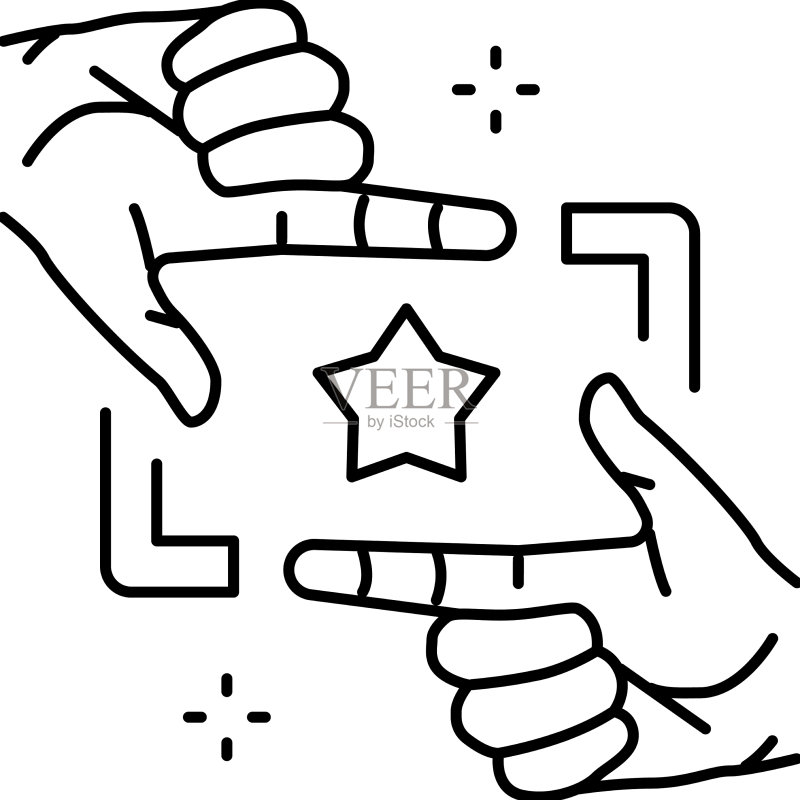 保持专注线条图标图标素材