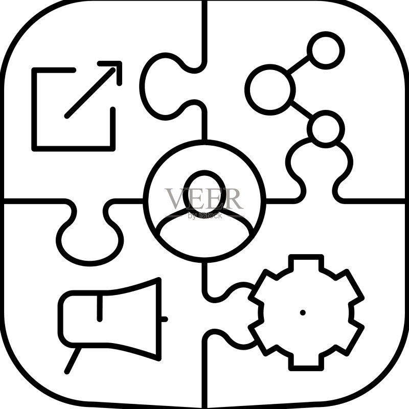 内容联合线索引导图标图标素材