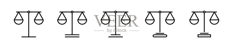 法律正义天平图标图标素材