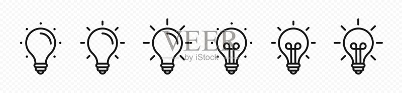 星星图标合集,星星形状,星星图标,透明背景矢量图图标素材