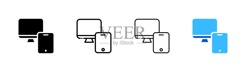 电脑图标合集:多种风格和颜色(矢量图)图标素材