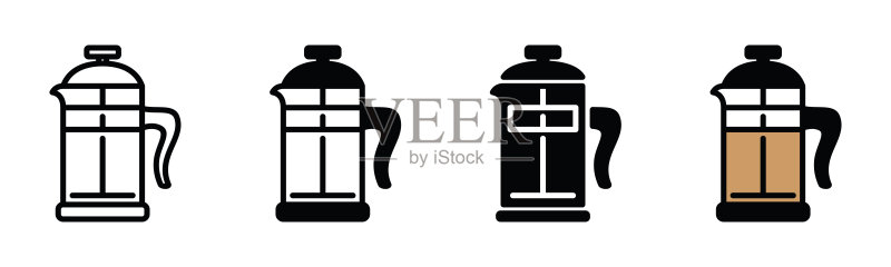 茶饮图标矢量图图标素材