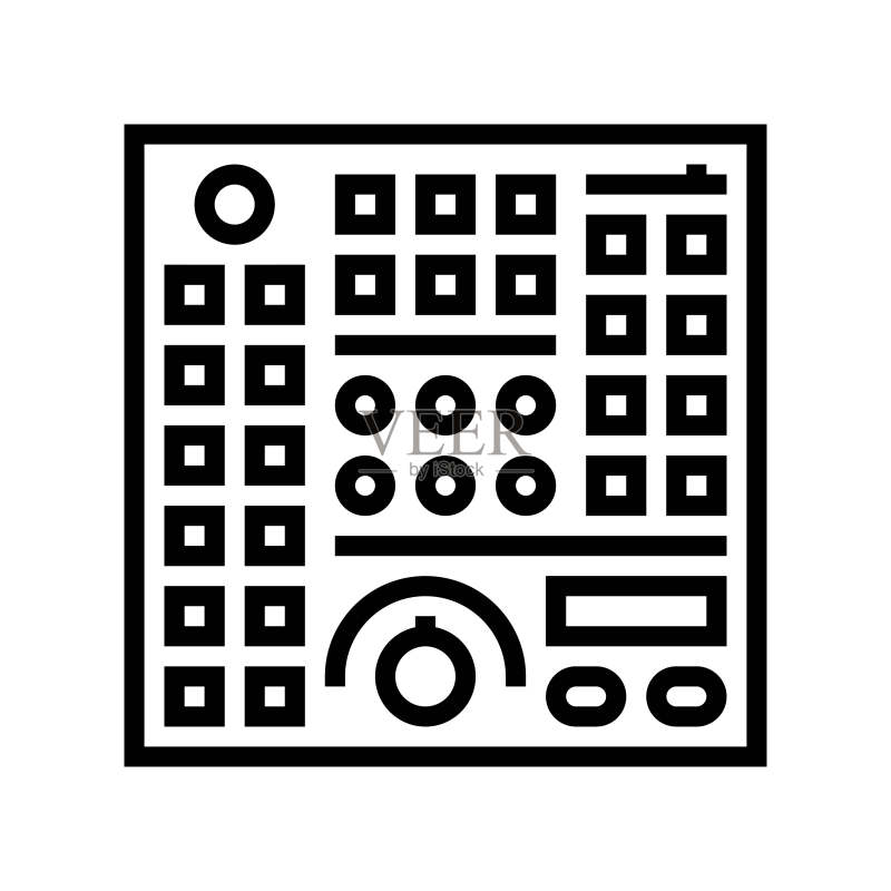 控制面板工具工作线性图标矢量图图标素材